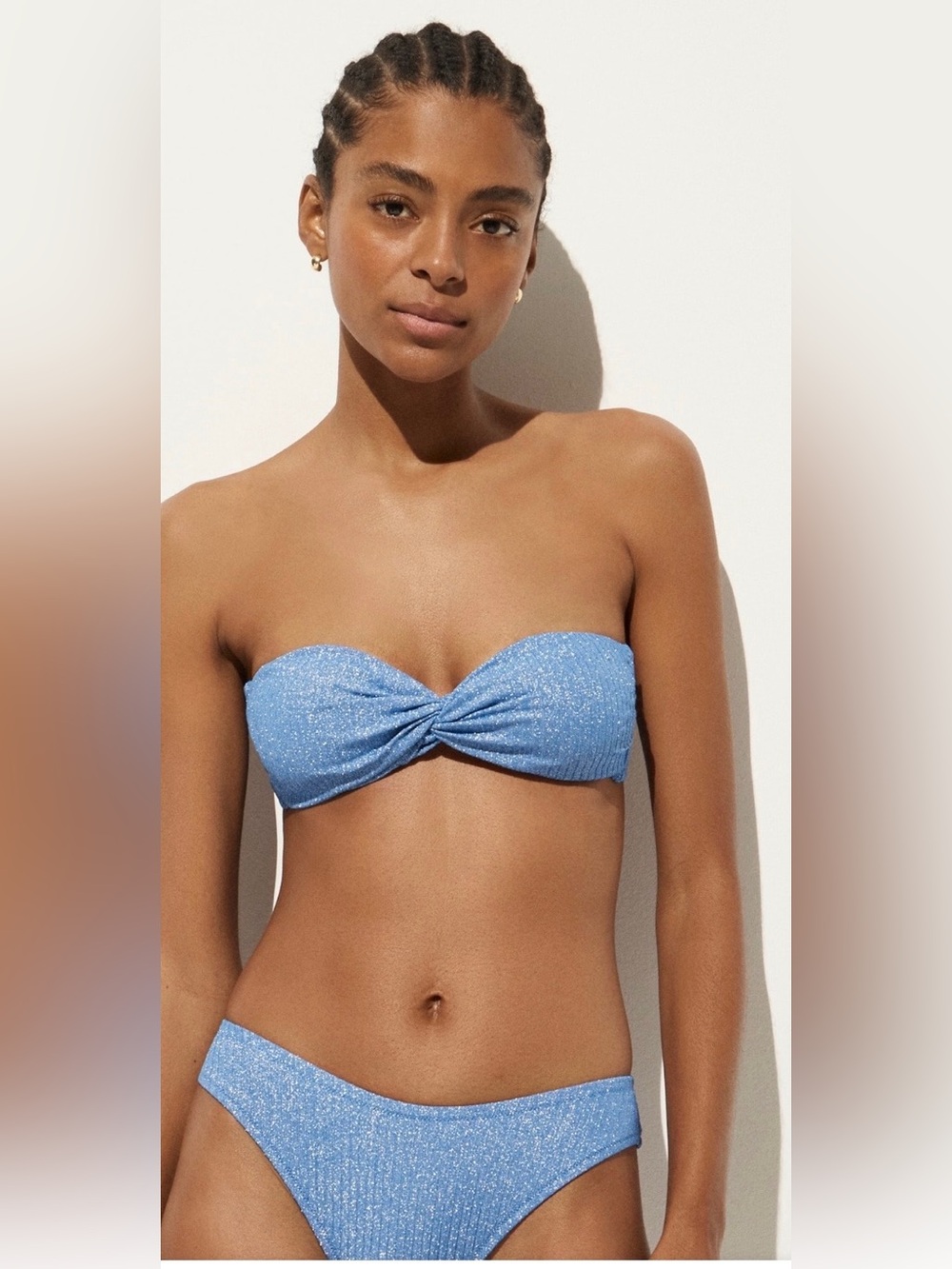 Glitter Twist Bandeau Bikini